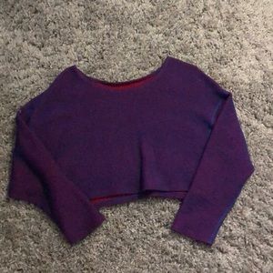 American Apparel Reversible Crop Sweater